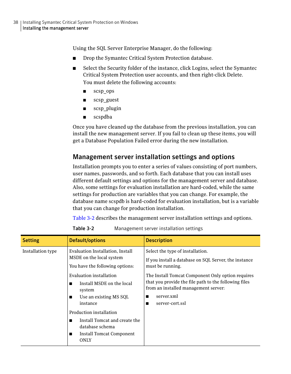 Symantec Critical System User Manual | Page 38 / 122