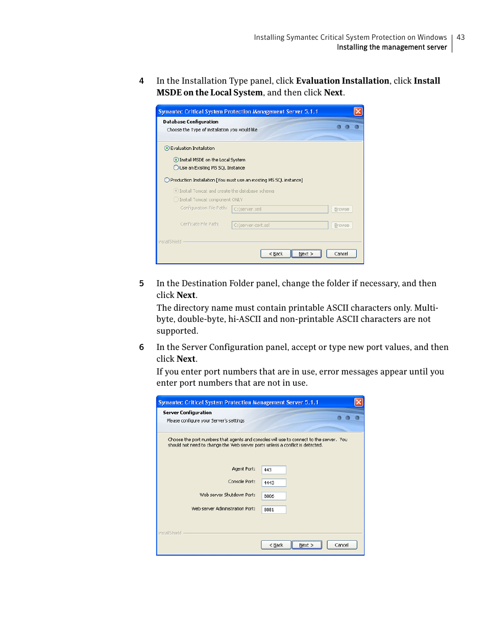 Symantec Critical System User Manual | Page 43 / 122