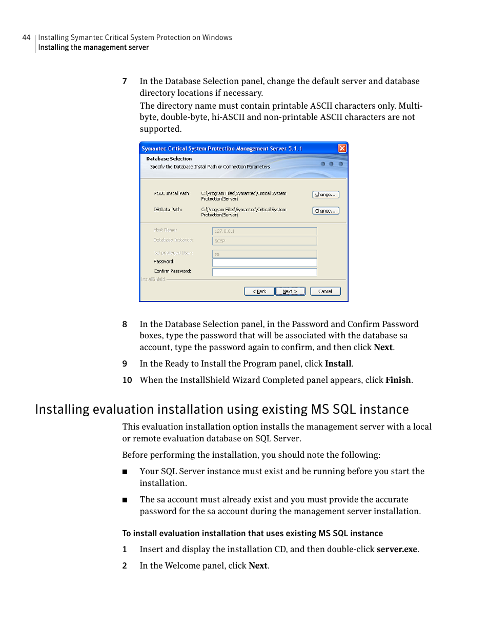 Symantec Critical System User Manual | Page 44 / 122