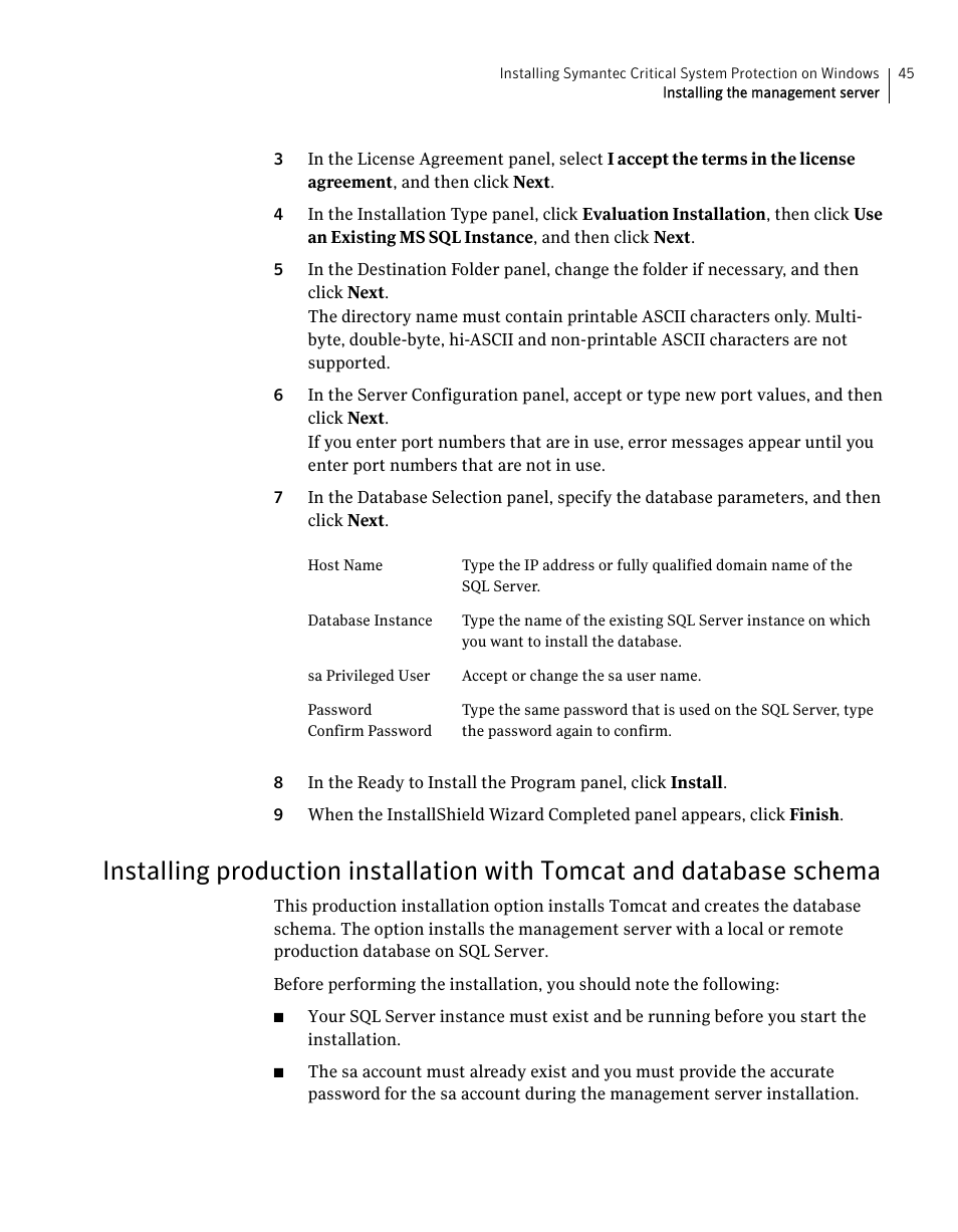 Symantec Critical System User Manual | Page 45 / 122