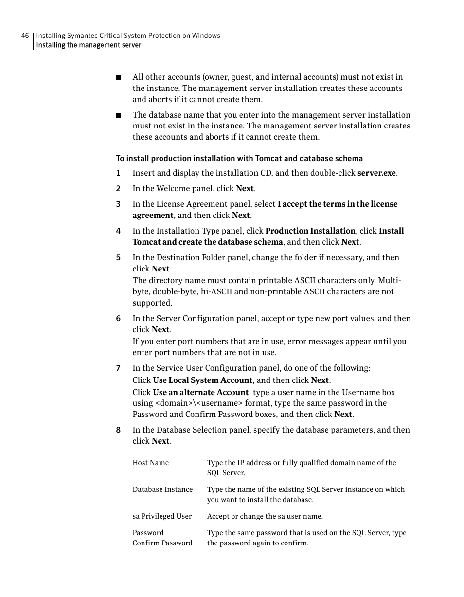 Symantec Critical System User Manual | Page 46 / 122