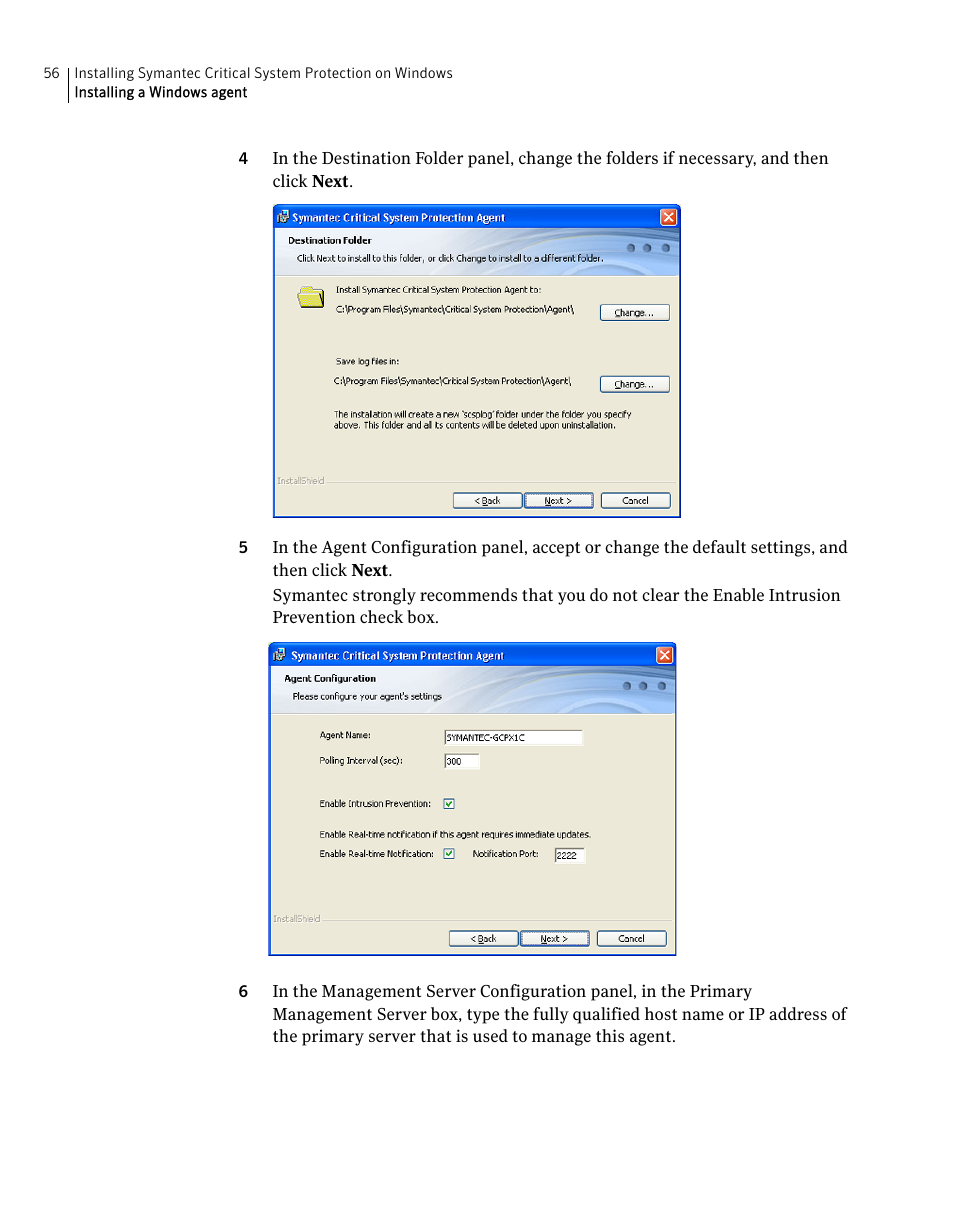 Symantec Critical System User Manual | Page 56 / 122