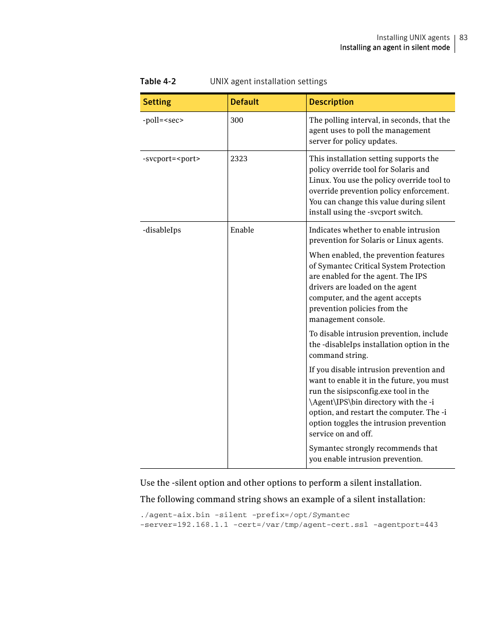 Symantec Critical System User Manual | Page 83 / 122