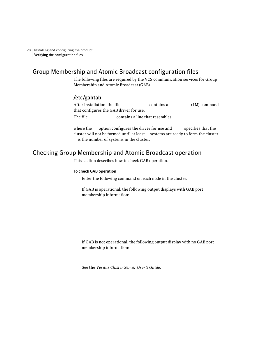 Etc/gabtab | Symantec VERITAS STORAGE FOUNDATION HP-UX User Manual | Page 26 / 66
