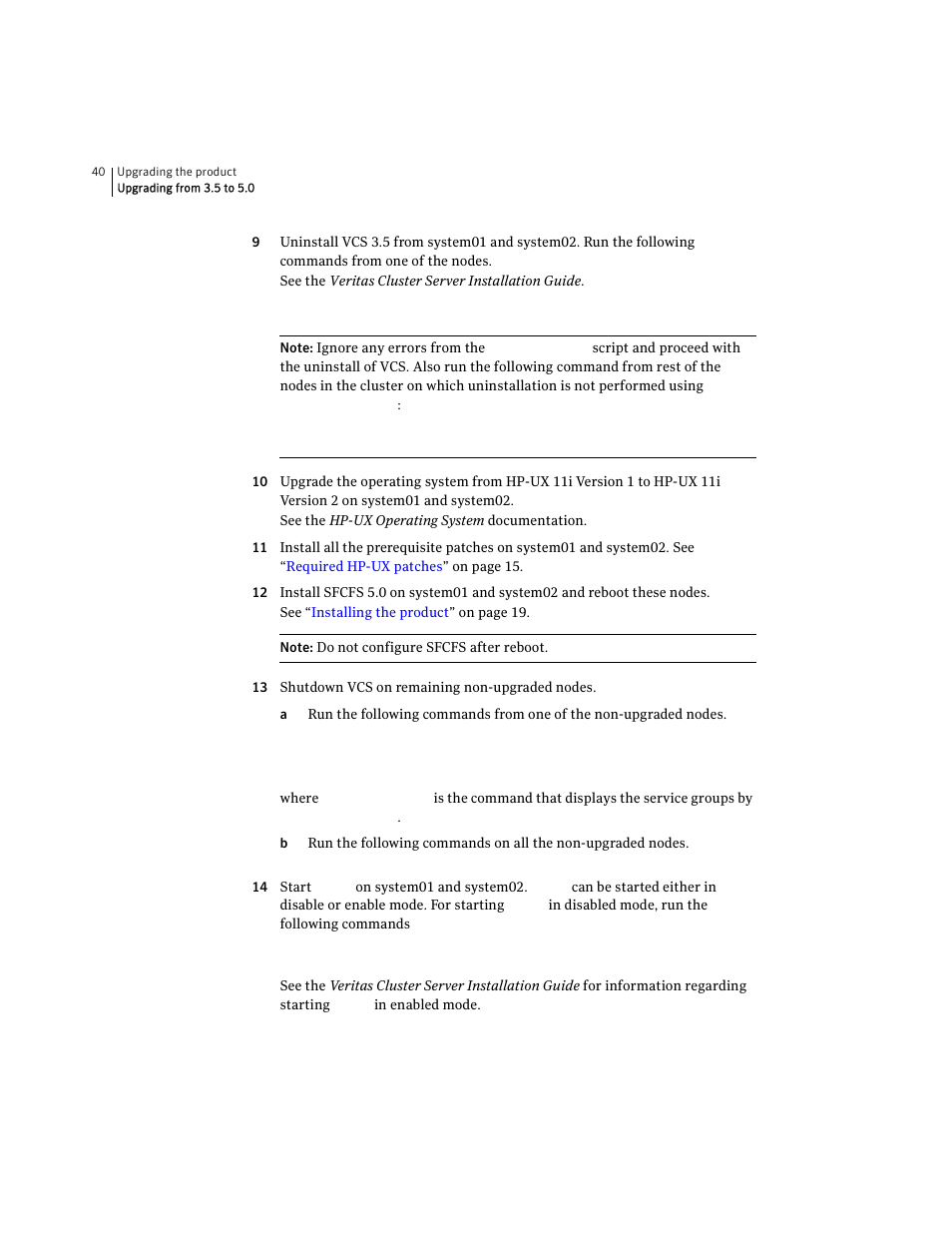 Symantec VERITAS STORAGE FOUNDATION HP-UX User Manual | Page 38 / 66