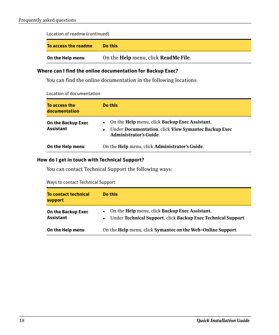 Symantec BACKUP EXEC 11D User Manual | Page 18 / 18