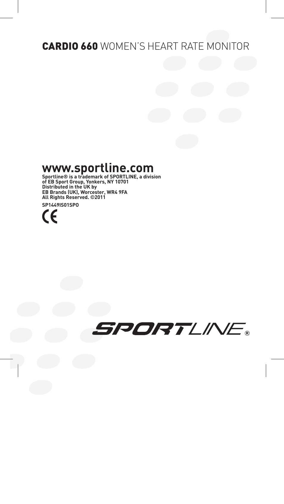 Cardio 660 women’s heart rate monitor | Sportline Cardio 660 Women's Heart Rate Monitor SP1449S015SPO User Manual | Page 15 / 15