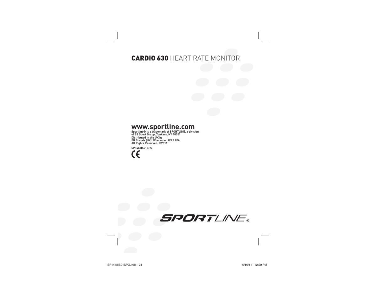 Cardio 630 heart rate monitor | Sportline CARDIO 630 HEART RATE MONITOR SP1448IS01SPO User Manual | Page 13 / 13