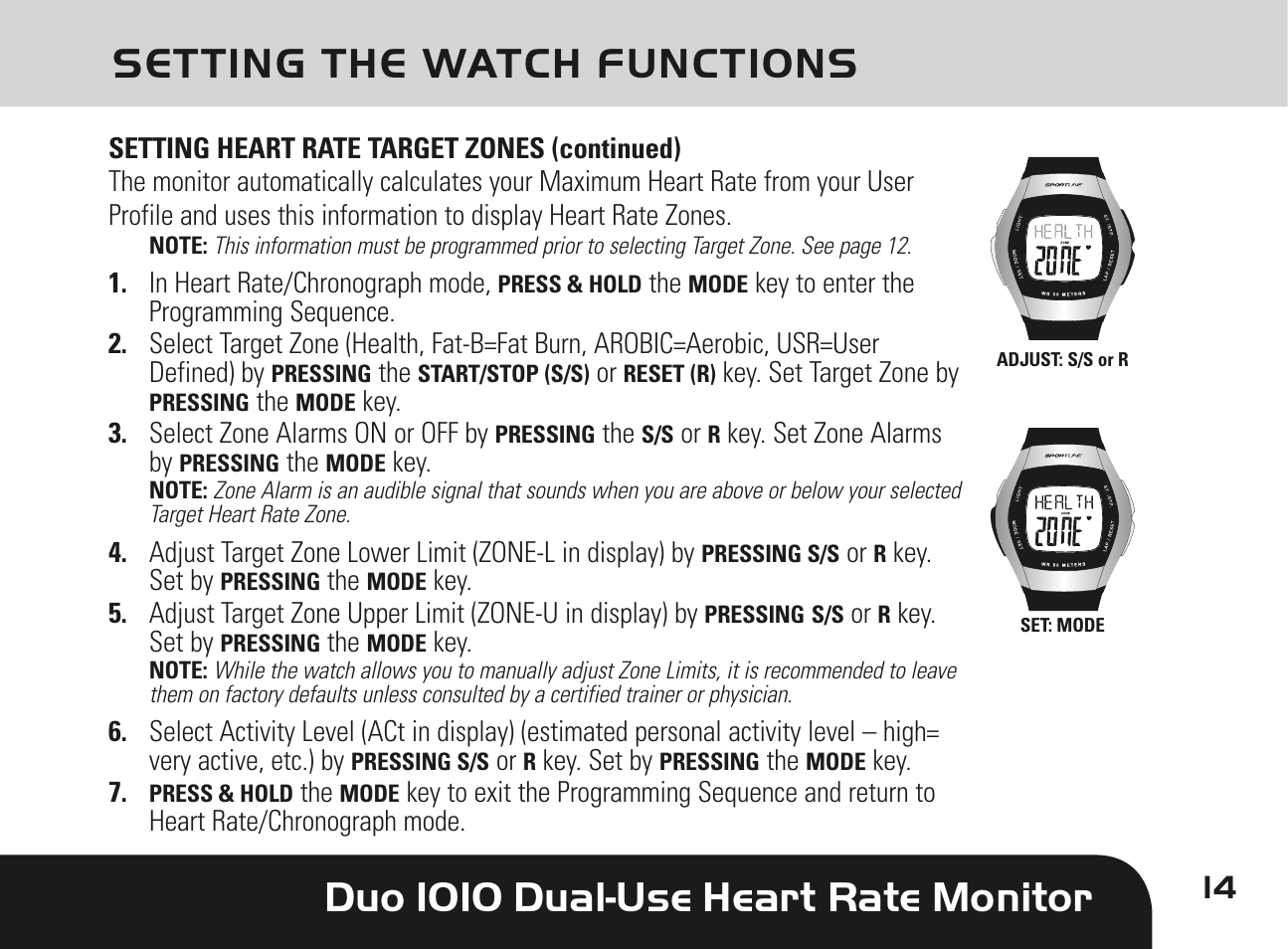 Sportline DUO 1010 User Manual | Page 17 / 32