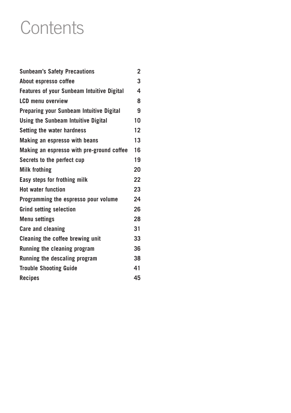 Sunbeam EM8910 User Manual | Page 3 / 52