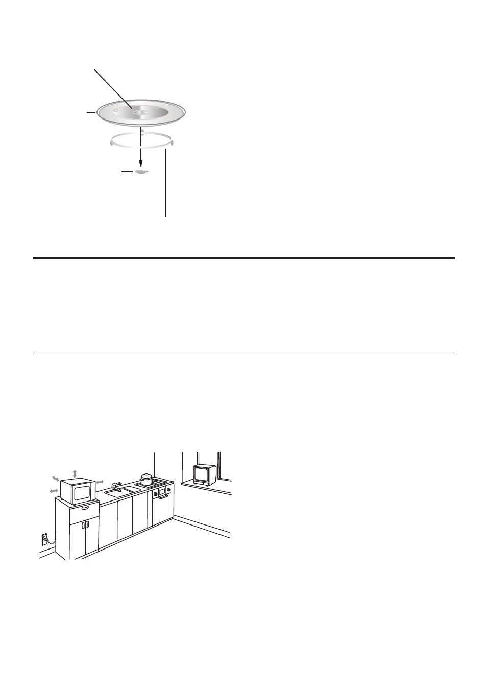 Installation, Turntable installation, Countertop | Installation 1 | Sunbeam SMW730 User Manual | Page 9 / 19