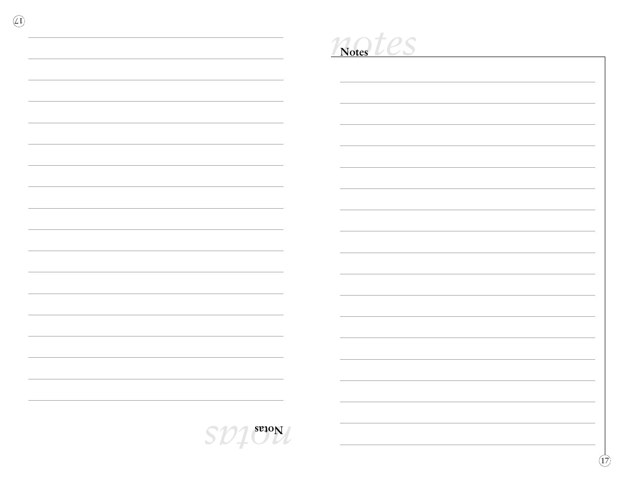 Notas | Sunbeam 4042 User Manual | Page 19 / 40