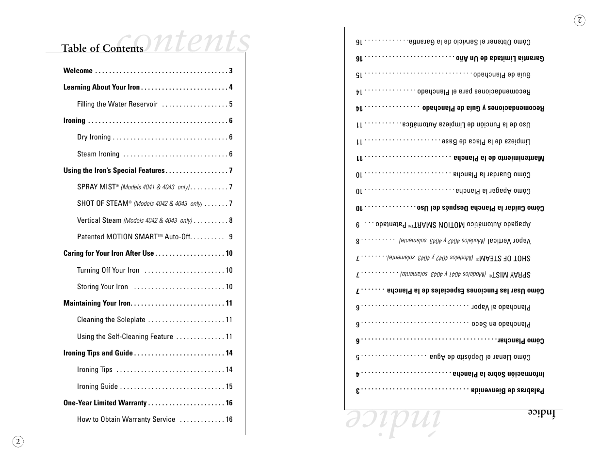 Sunbeam 4042 User Manual | Page 4 / 40