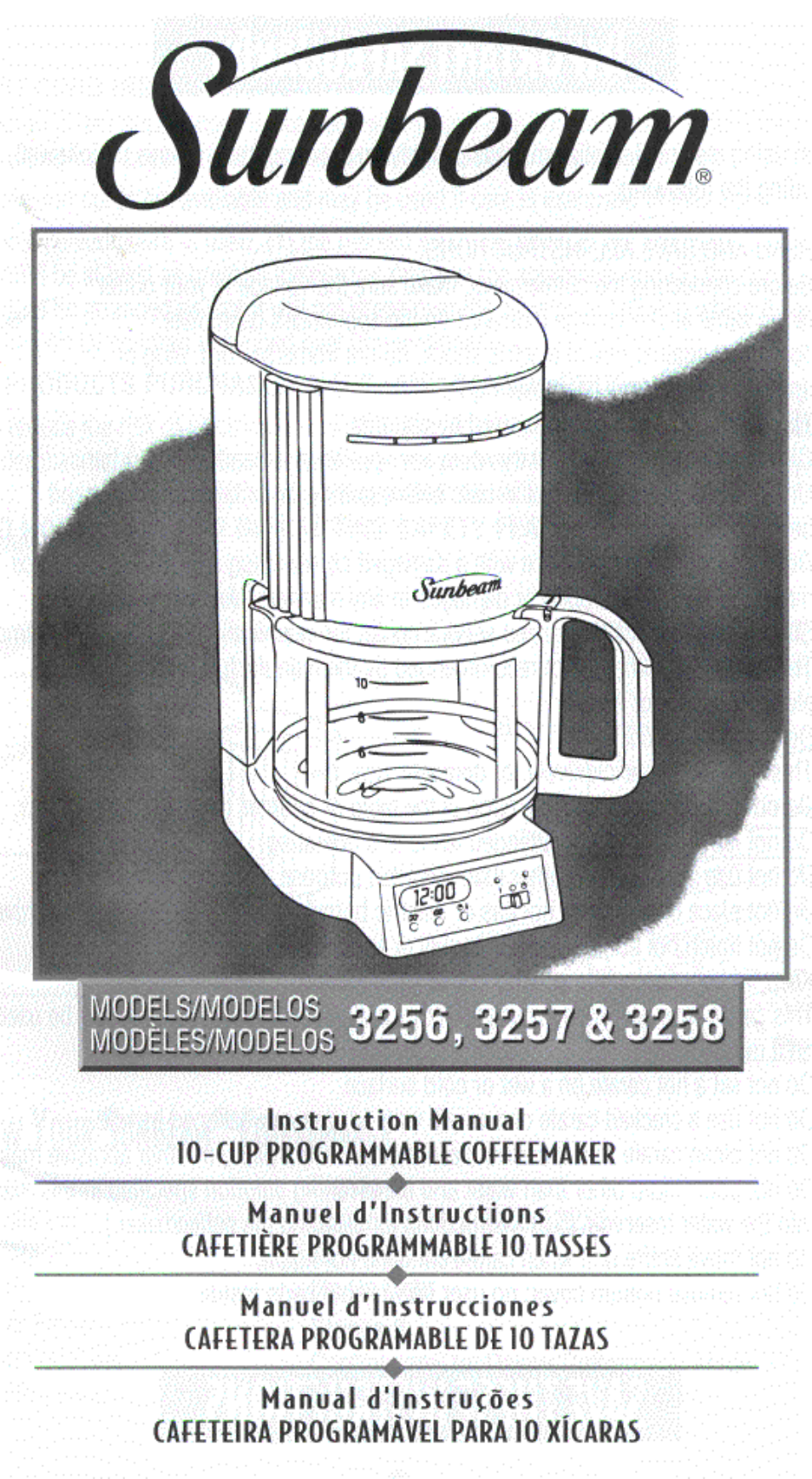 Sunbeam 3258 User Manual | 36 pages