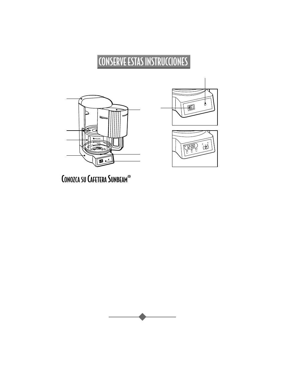 Conserve estas instrucciones | Sunbeam 3258 User Manual | Page 21 / 36