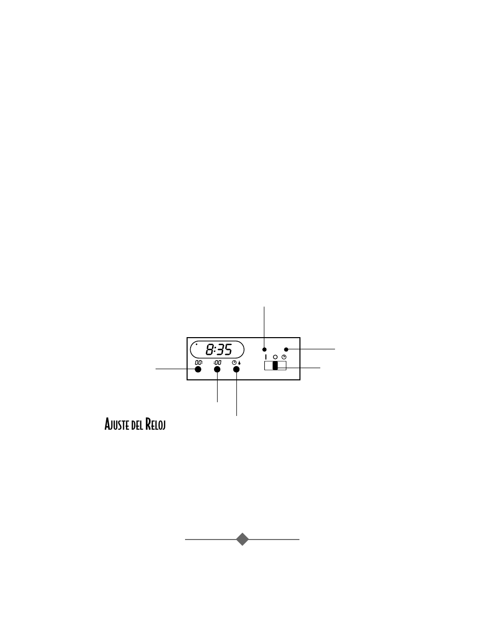 Juste del, Eloj | Sunbeam 3258 User Manual | Page 23 / 36