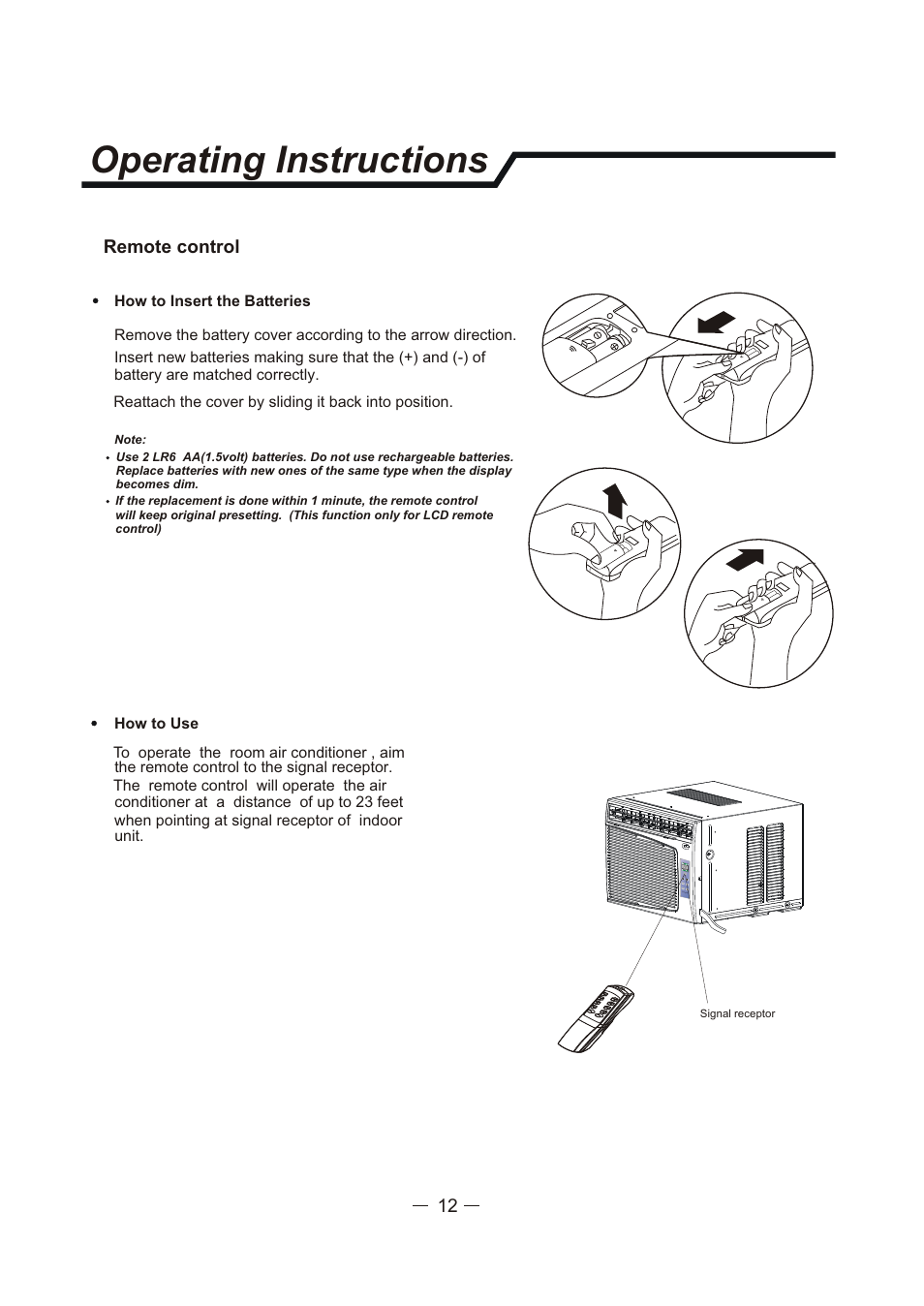 Т³гж 1, Operating instructions | Sunbeam SCA062RWB1 User Manual | Page 13 / 16