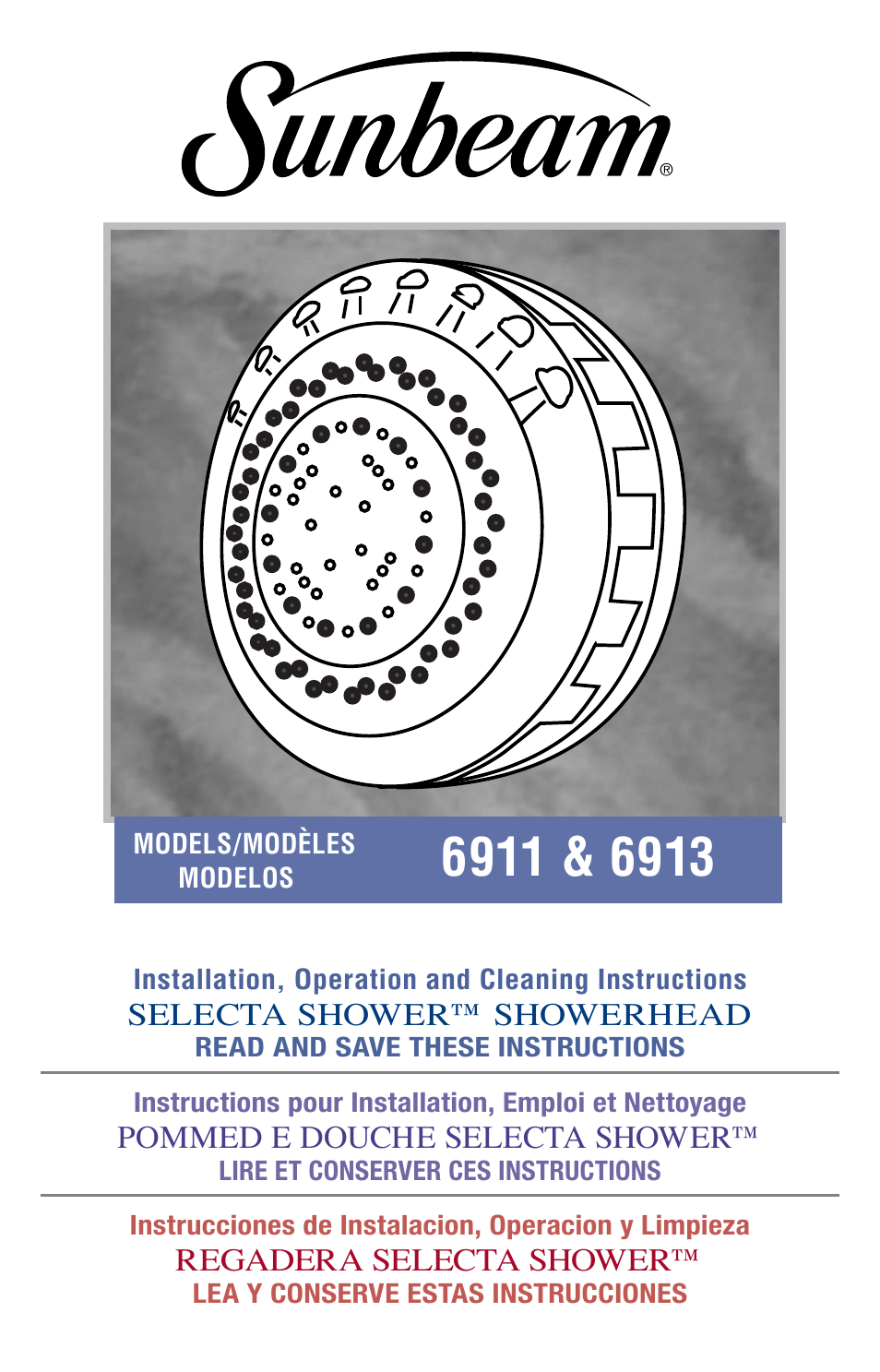 Sunbeam 6911 User Manual | 12 pages