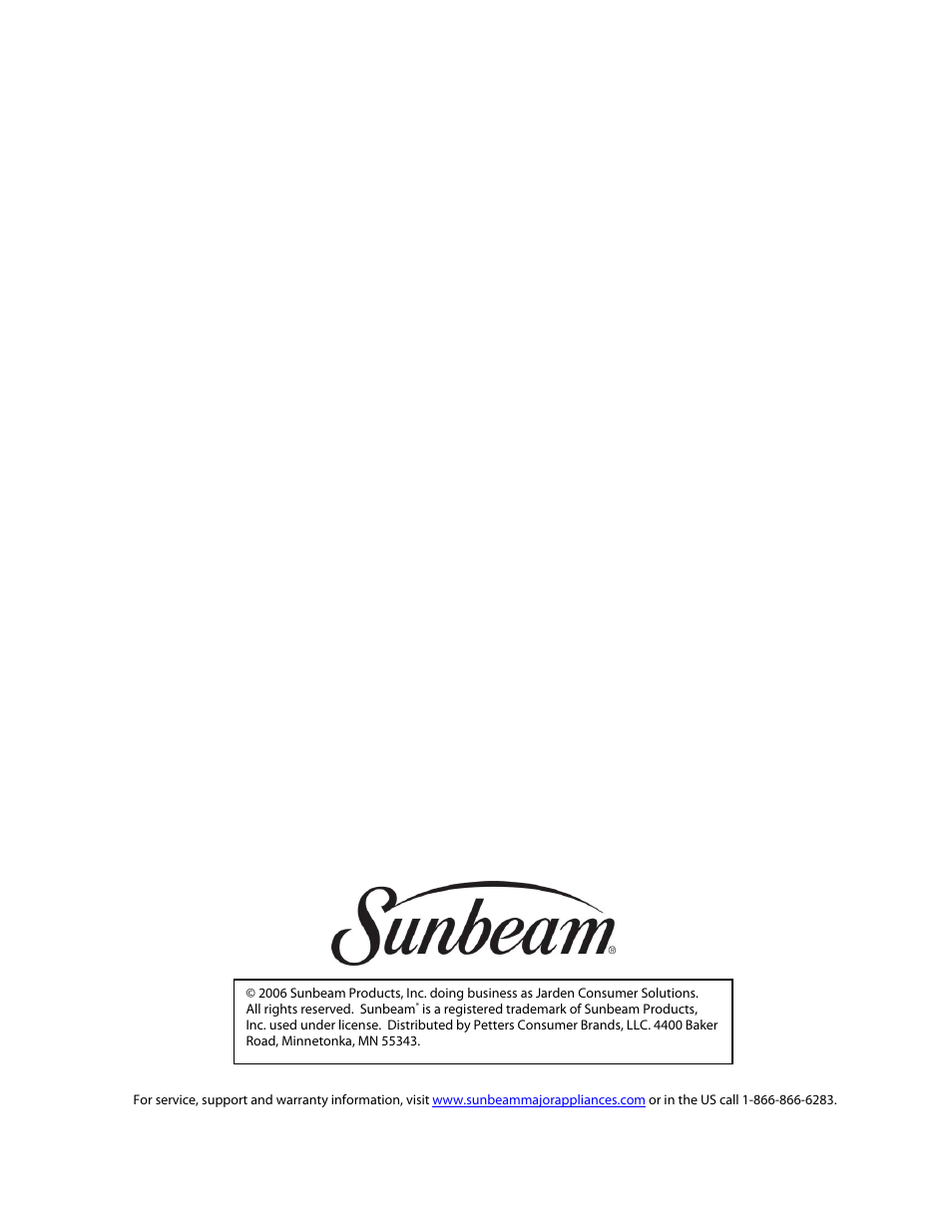 Sunbeam SCA103RWB1 User Manual | Page 18 / 18