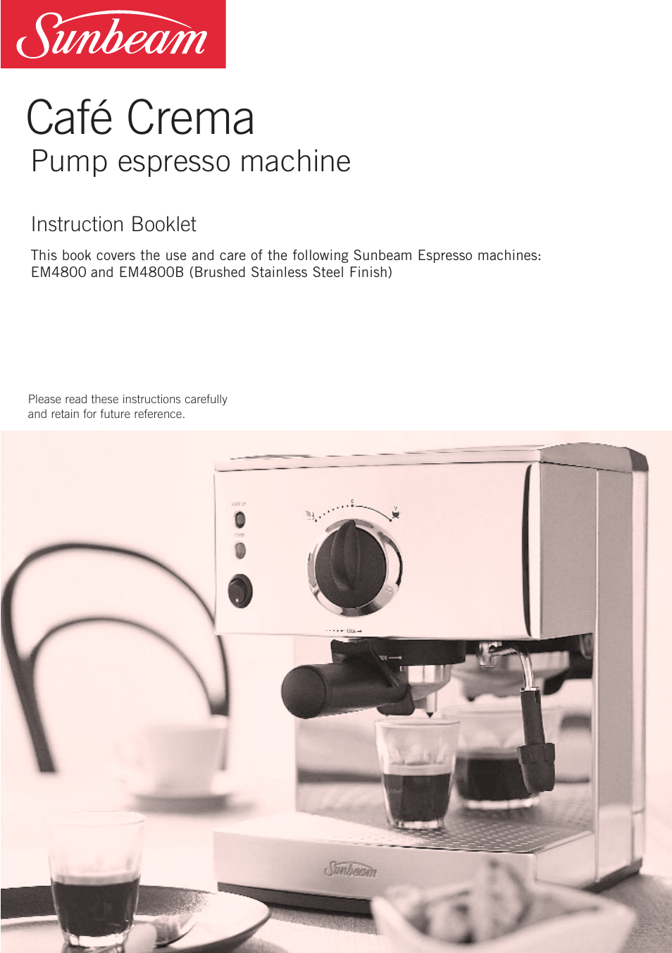 Sunbeam EM4800 User Manual | 28 pages