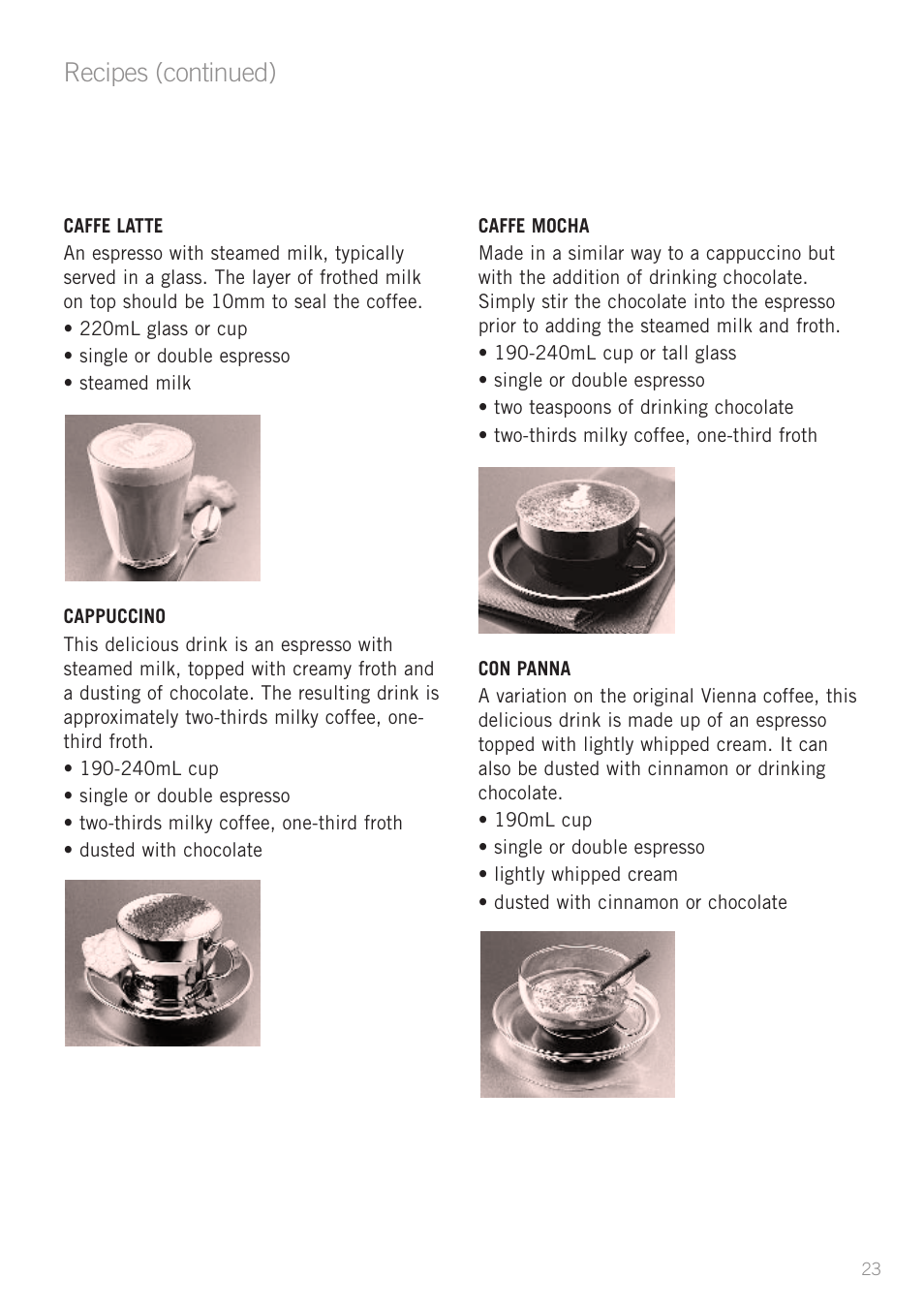 Recipes (continued) | Sunbeam EM4800 User Manual | Page 25 / 28