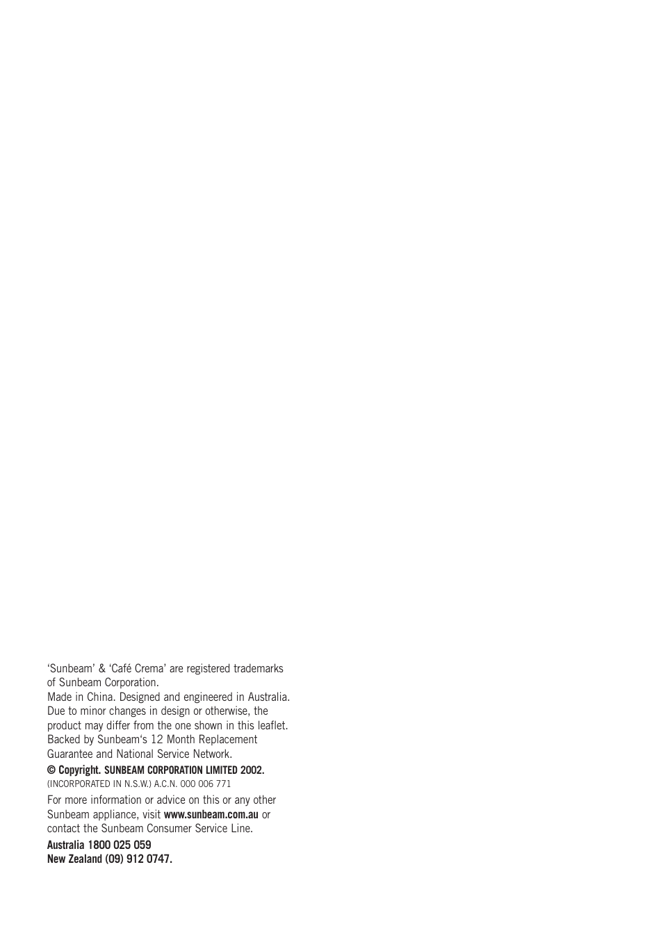 Sunbeam EM4800 User Manual | Page 27 / 28