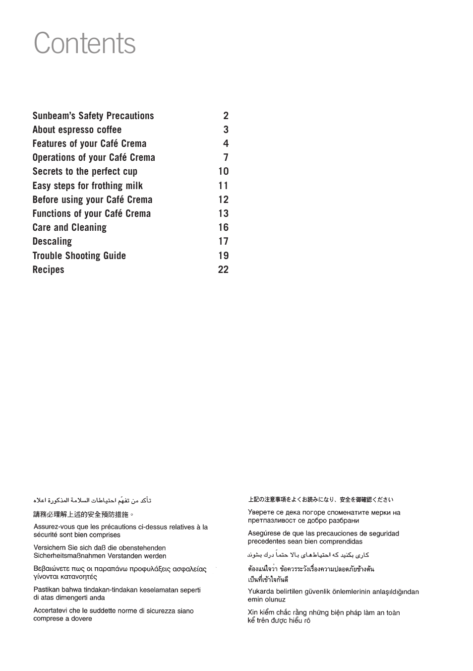 Sunbeam EM4800 User Manual | Page 3 / 28