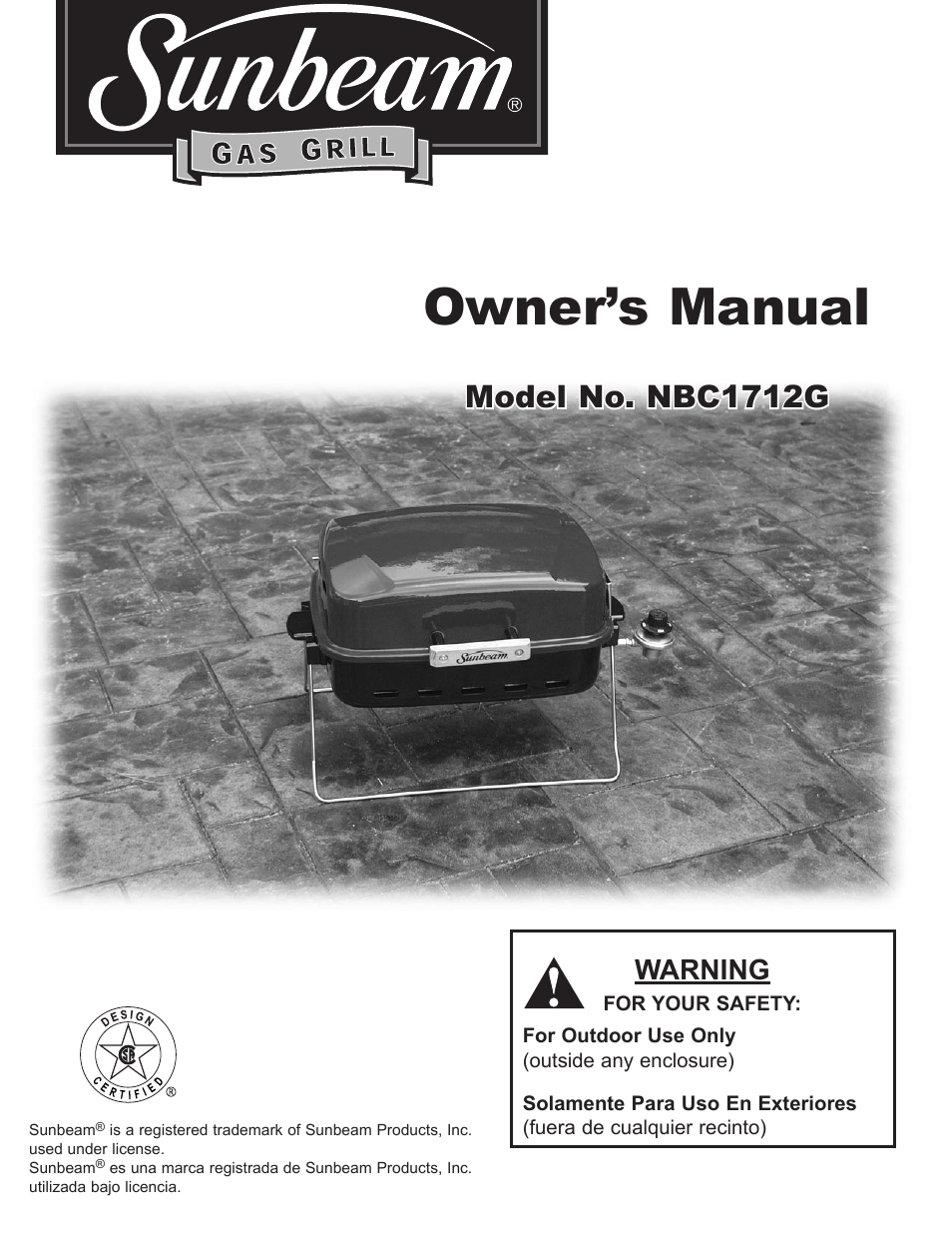 Sunbeam NBC1712G User Manual | 34 pages