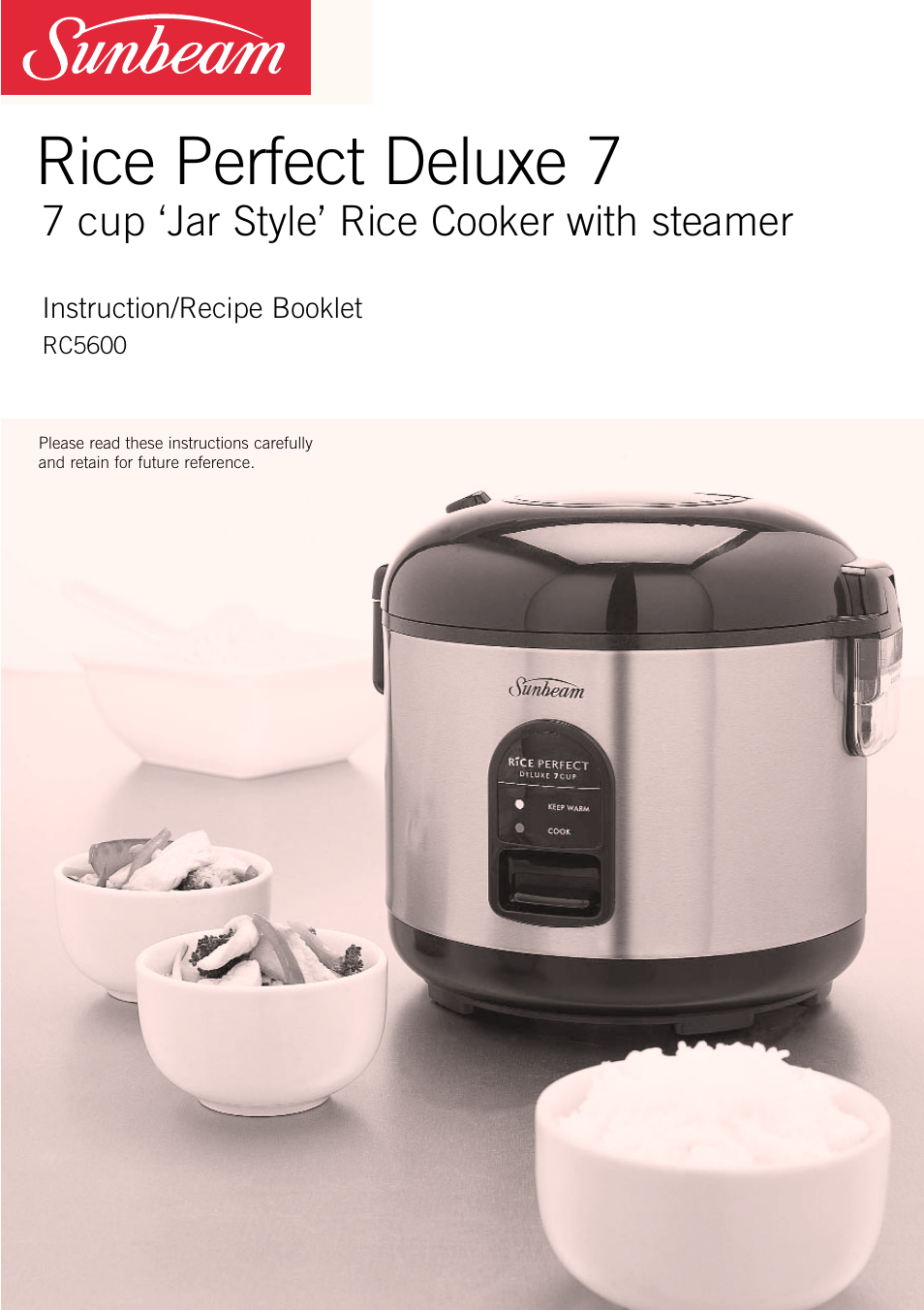 Sunbeam RC5600 User Manual | 20 pages