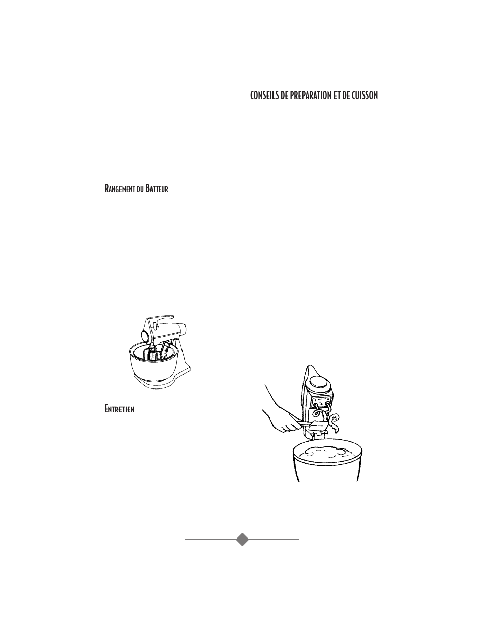 Entretien, Conseils de preparation et de cuisson | Sunbeam 2359 User Manual | Page 22 / 56