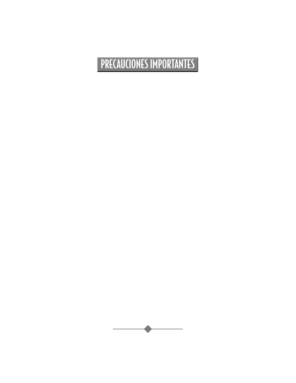 Precauciones importantes | Sunbeam 2359 User Manual | Page 30 / 56