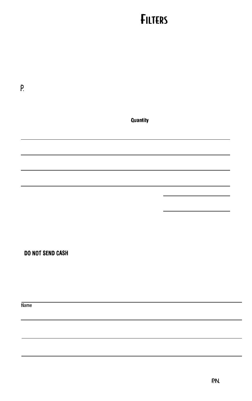 Rder, Eplacement, Mail order form | Sunbeam 2544 User Manual | Page 8 / 10
