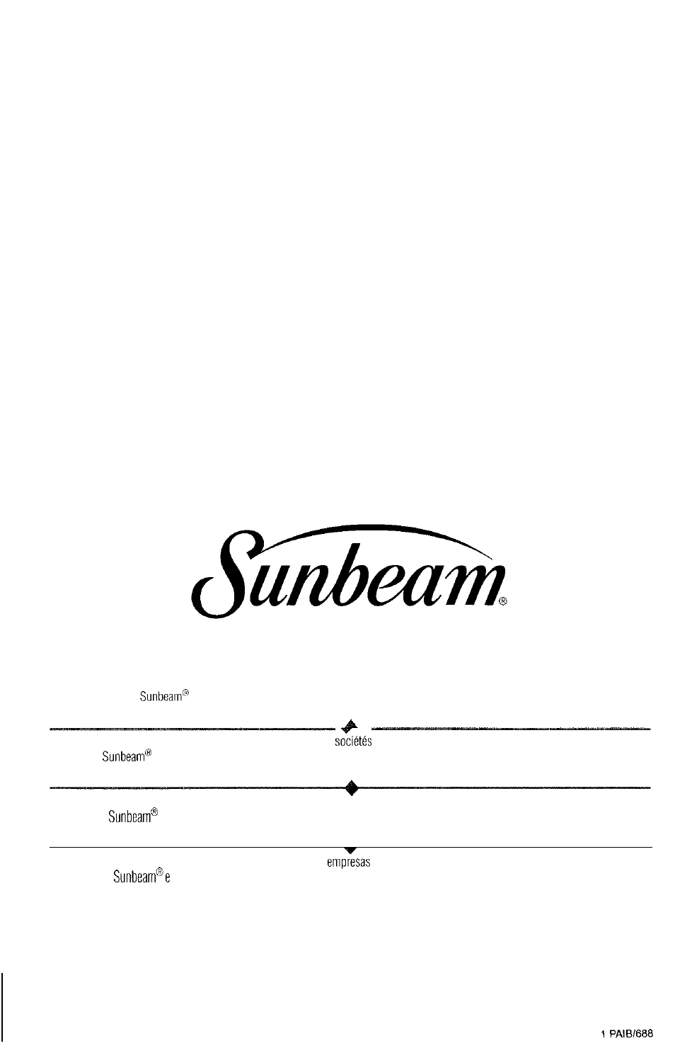 Sunbeam 3240 User Manual | Page 64 / 64