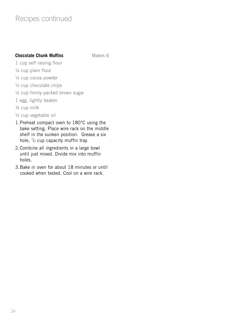 Recipes continued | Sunbeam BT6700 User Manual | Page 26 / 28