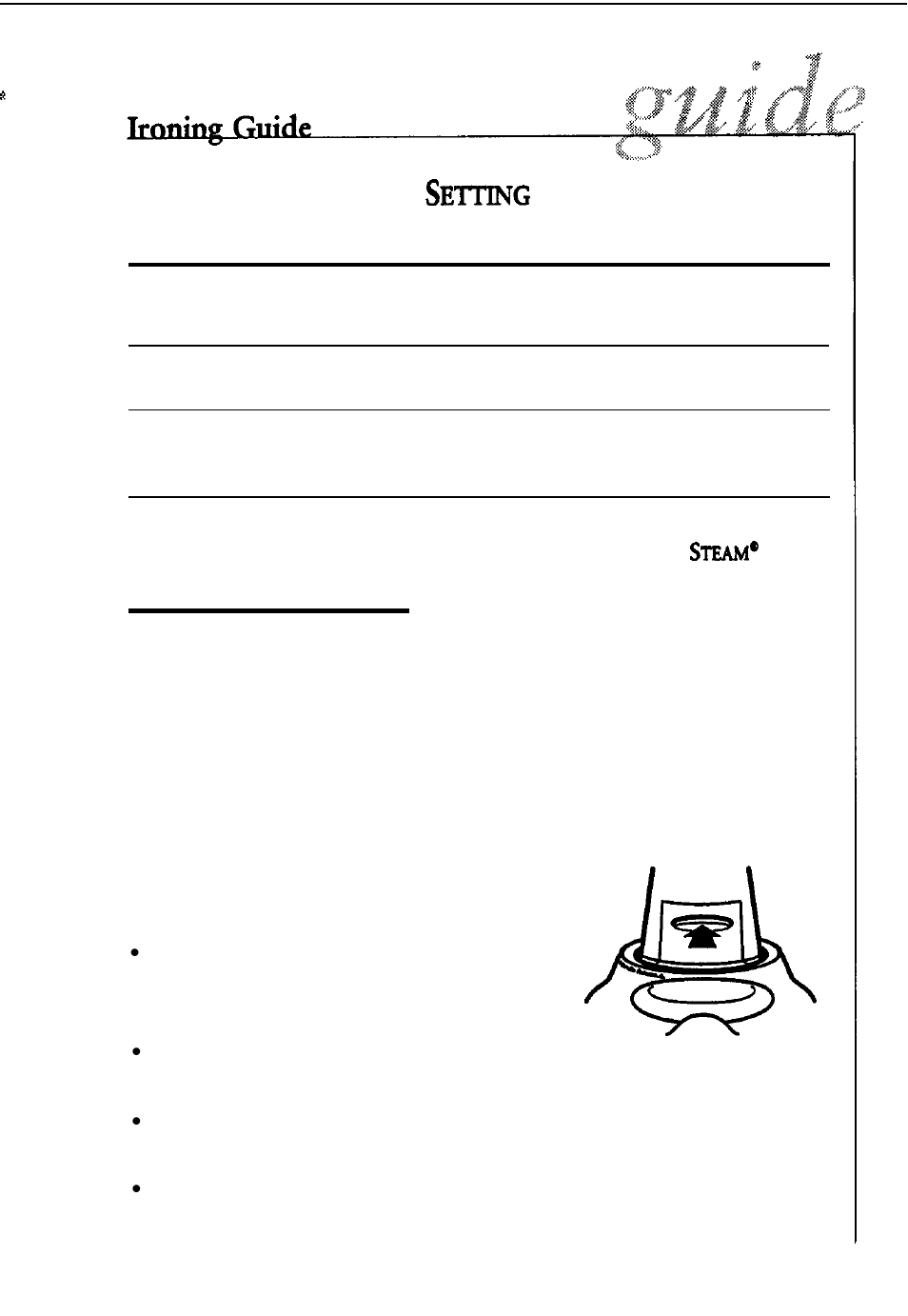 Storing your iron | Sunbeam 3932 User Manual | Page 7 / 16