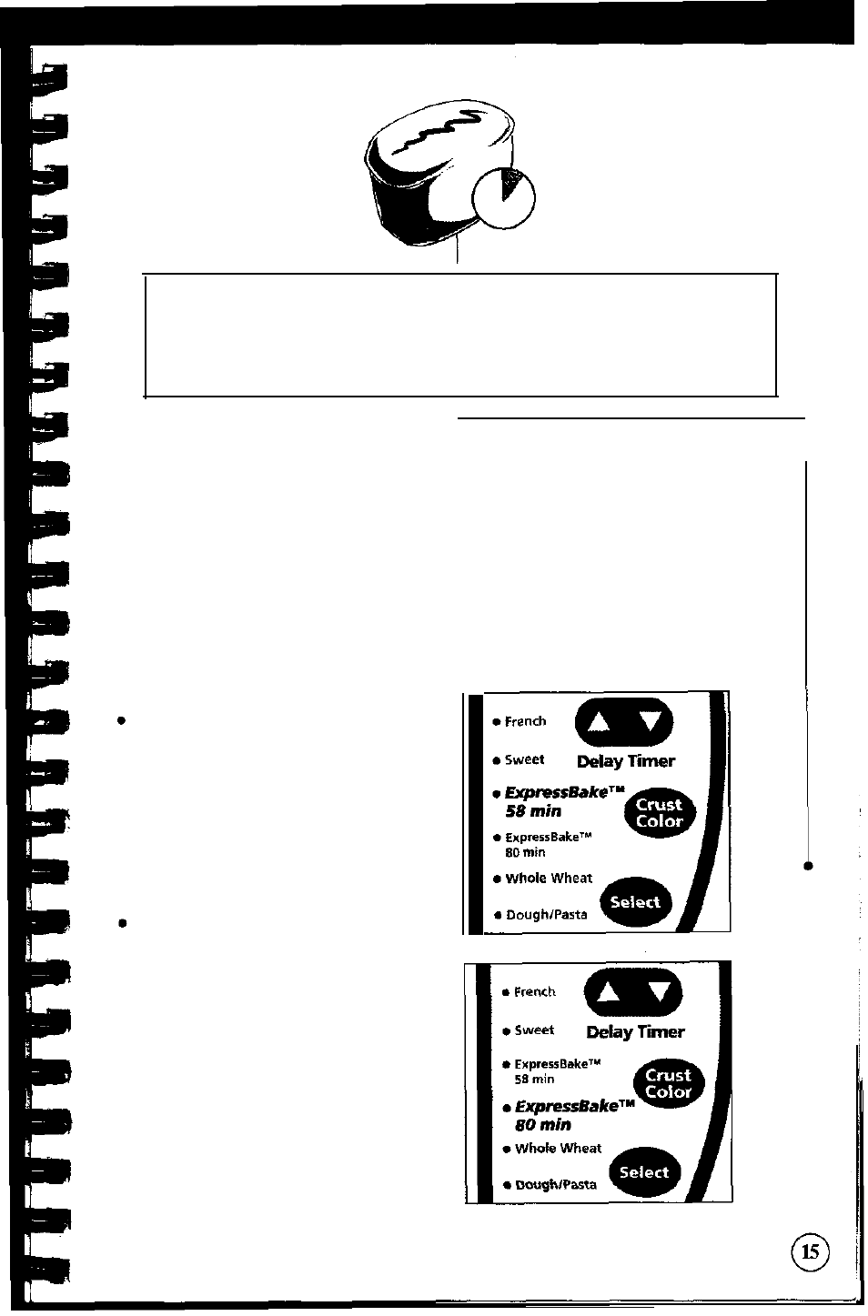 Expressbake setting: m | Sunbeam EXPRESSBAKE EXPRESS BAKETM Breadmaker User Manual | Page 17 / 92