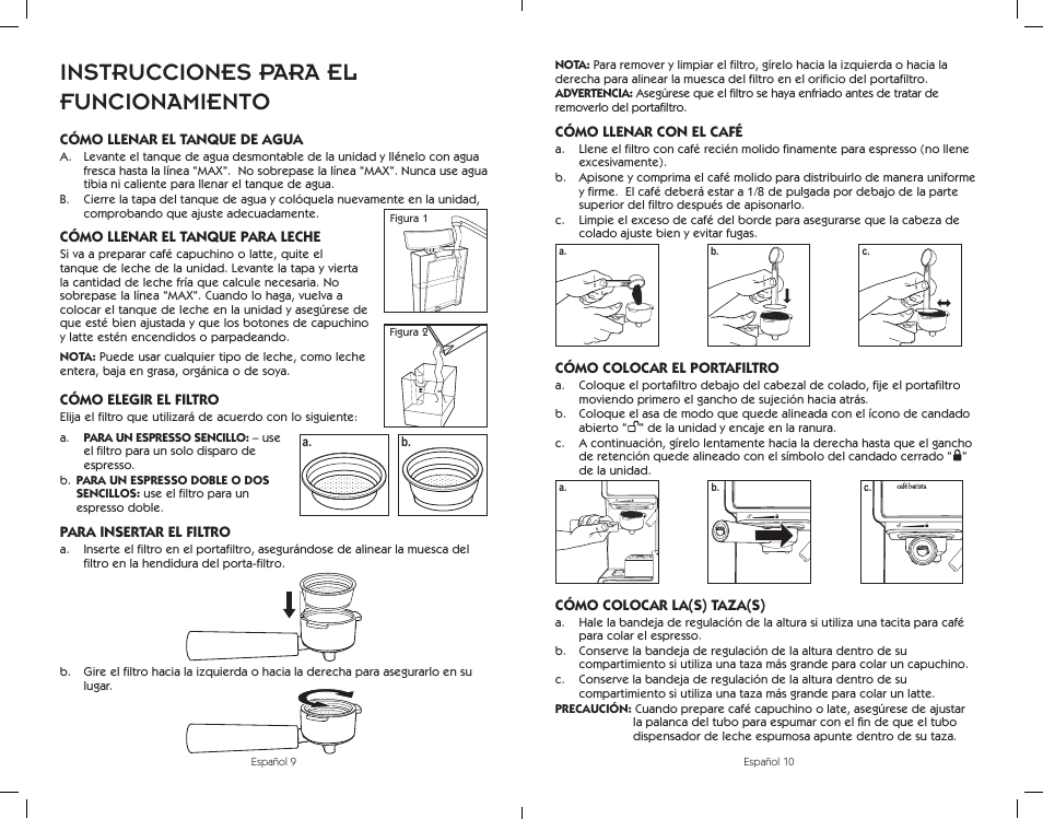 Instrucciones para el funcionamiento | Sunbeam BVMC-ECMP1001W User Manual | Page 15 / 20