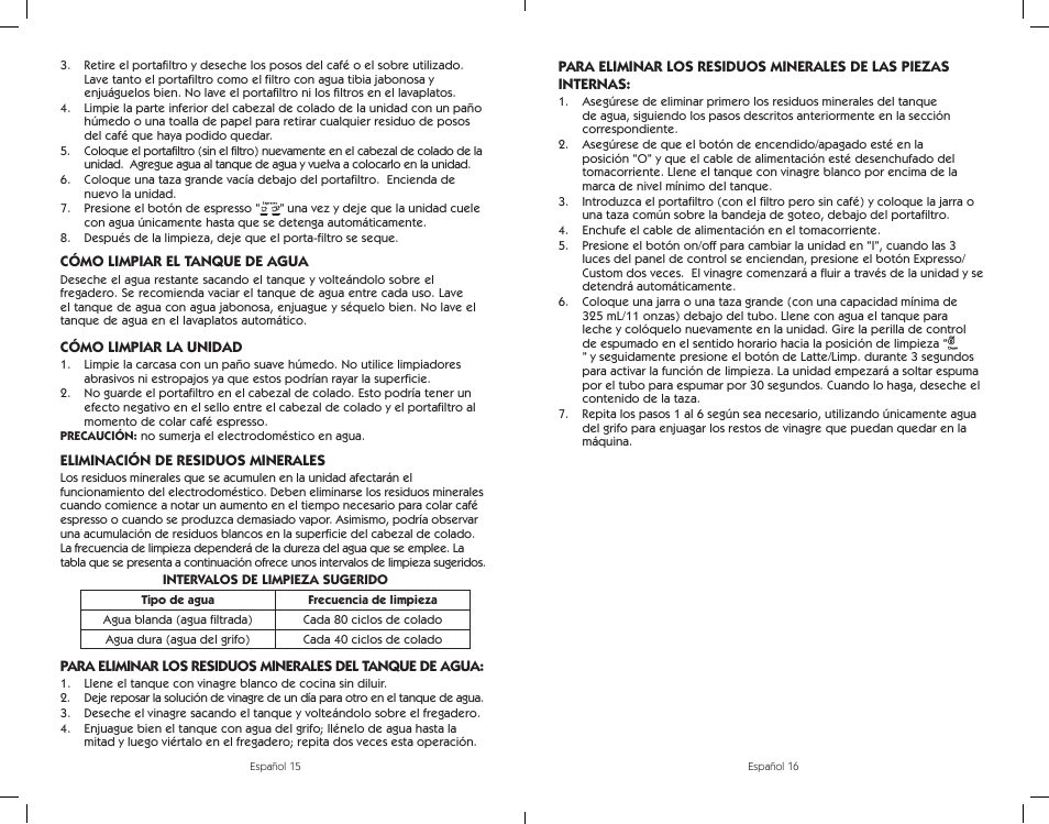 Sunbeam BVMC-ECMP1001W User Manual | Page 18 / 20