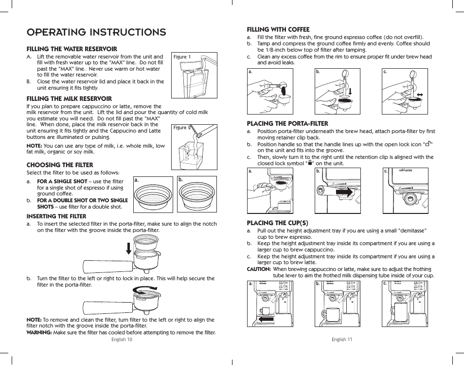 Operating instructions | Sunbeam BVMC-ECMP1001W User Manual | Page 6 / 20