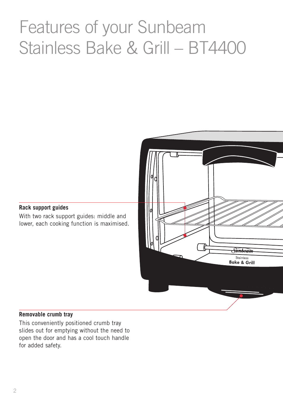 Sunbeam BT4400 User Manual | Page 4 / 24