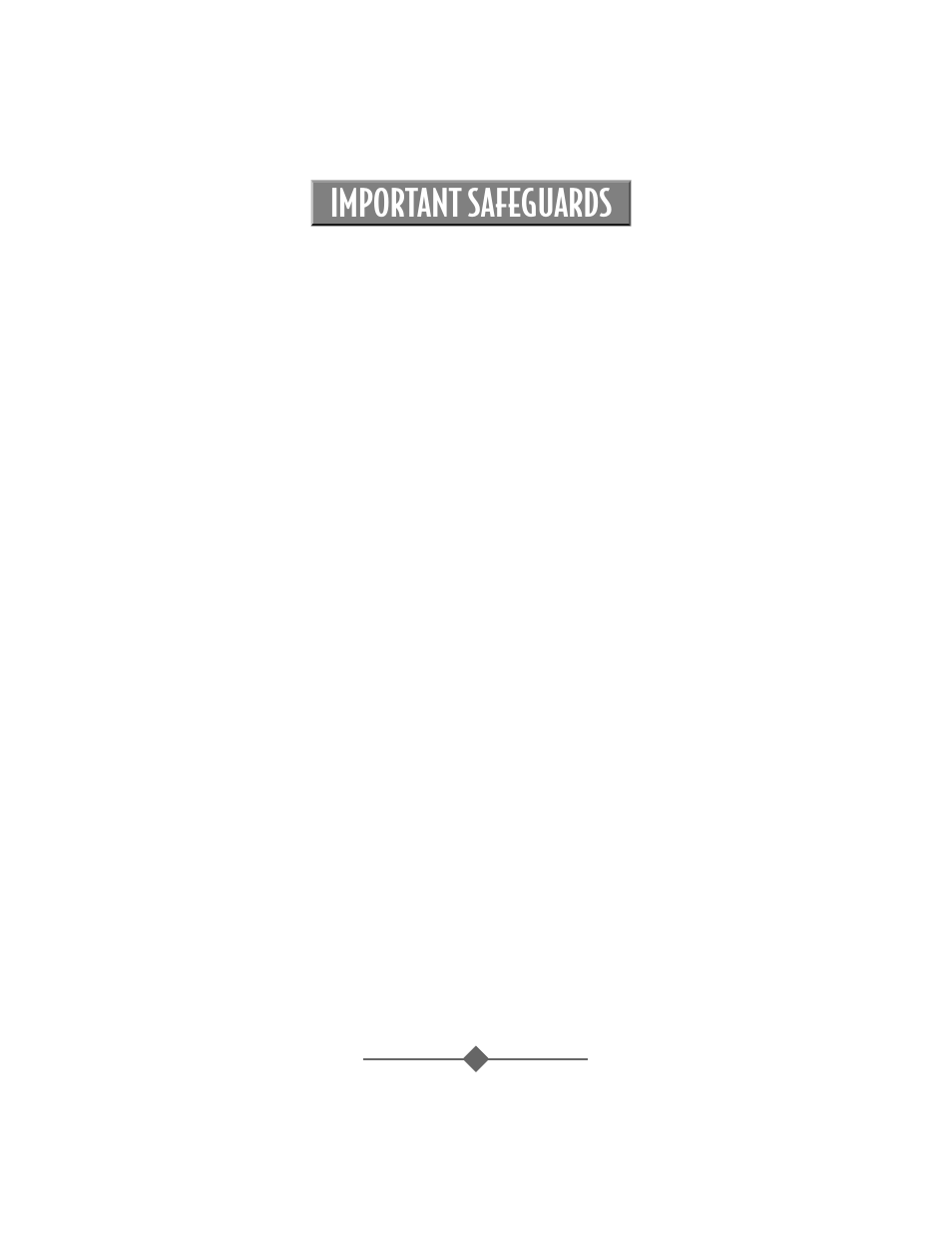 Important safeguards | Sunbeam 3208 User Manual | Page 2 / 24