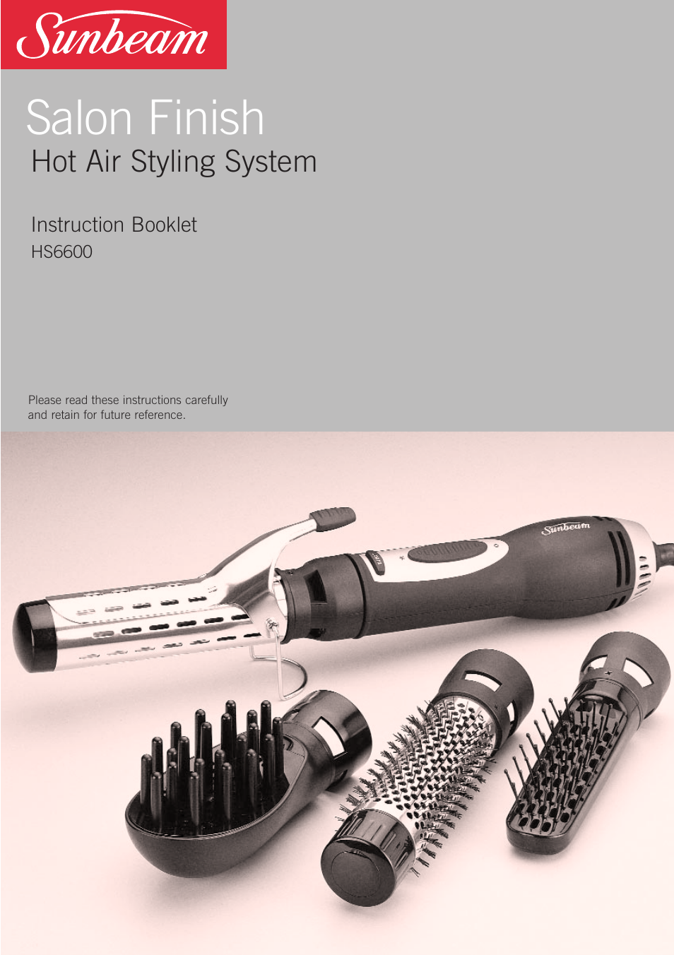 Sunbeam HS6600 User Manual | 12 pages