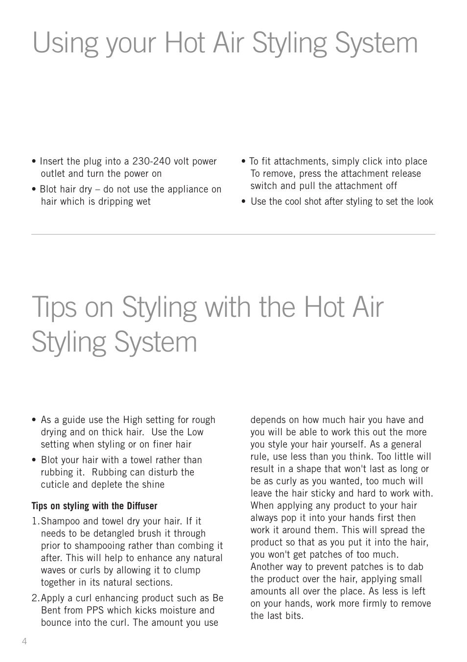 Sunbeam HS6600 User Manual | Page 6 / 12