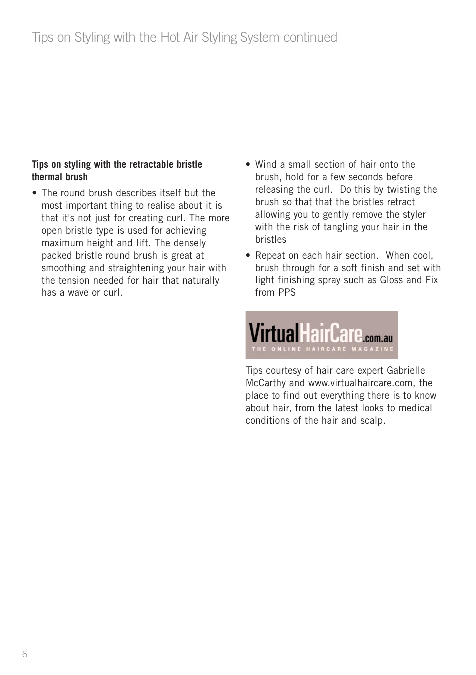 Sunbeam HS6600 User Manual | Page 8 / 12