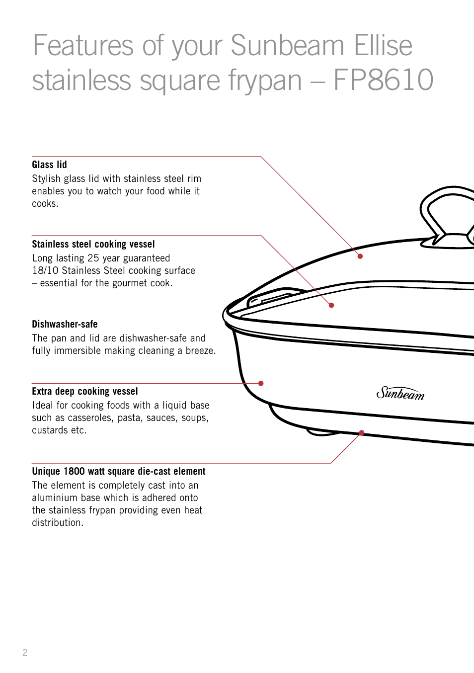 Sunbeam FP8910 User Manual | Page 4 / 34