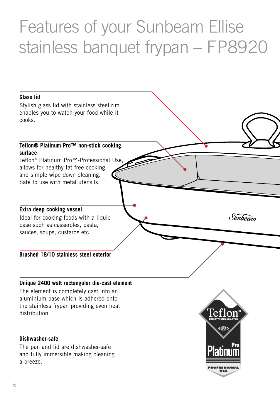 Sunbeam FP8910 User Manual | Page 8 / 34