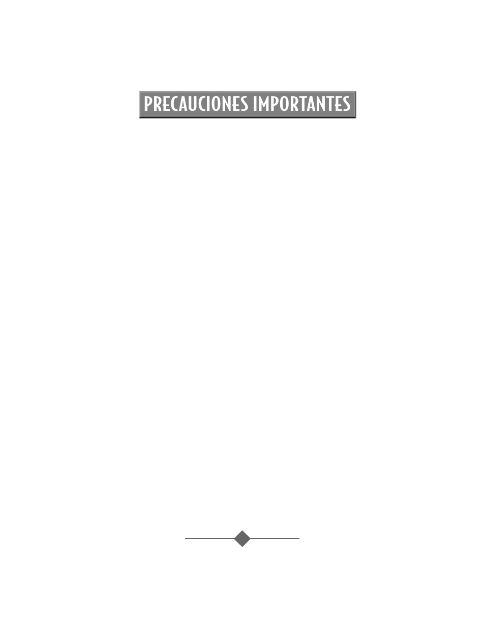 Precauciones importantes | Sunbeam 2366 User Manual | Page 30 / 56