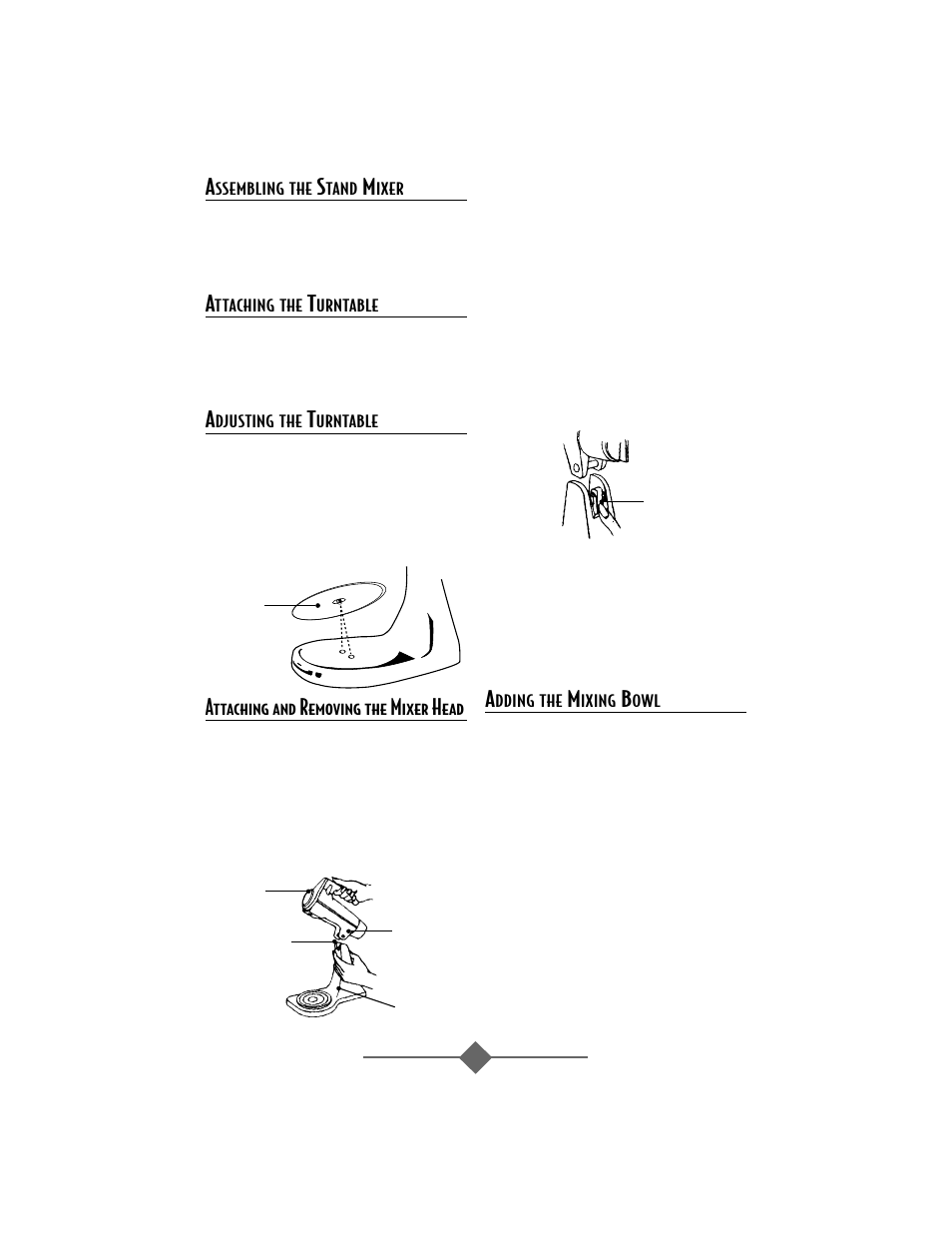 Attaching and removing the mixer head | Sunbeam 2366 User Manual | Page 5 / 56