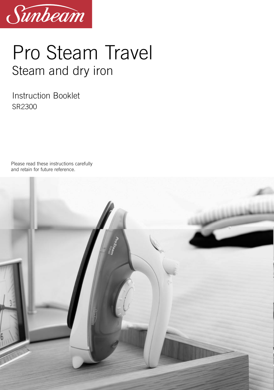 Sunbeam SR2300 User Manual | 8 pages