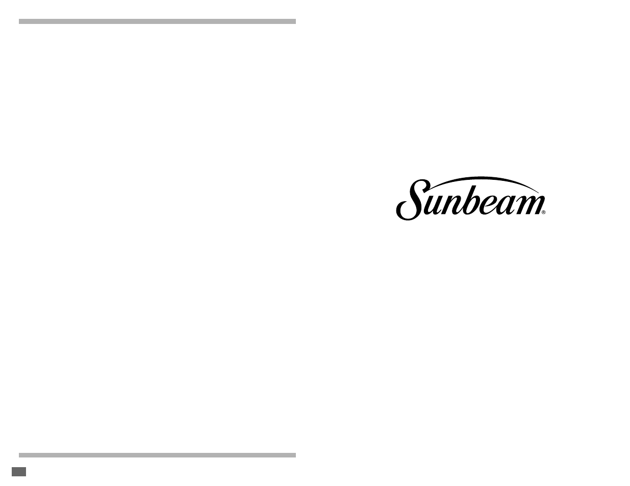 Imited, Arranty | Sunbeam 3981 User Manual | Page 12 / 24